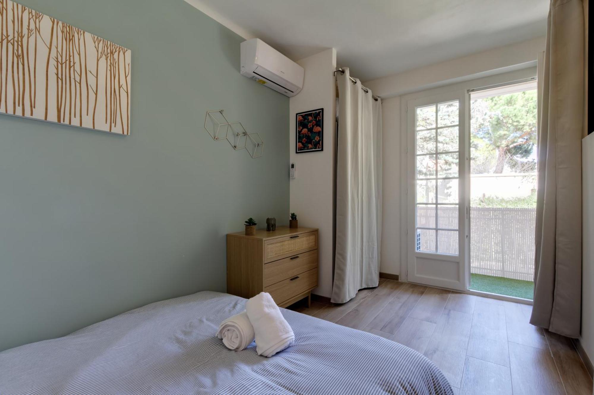 016- T2 Tropisme, Appart 1 Chambre,Clim,Wifi,Parking Montpellier Kültér fotó