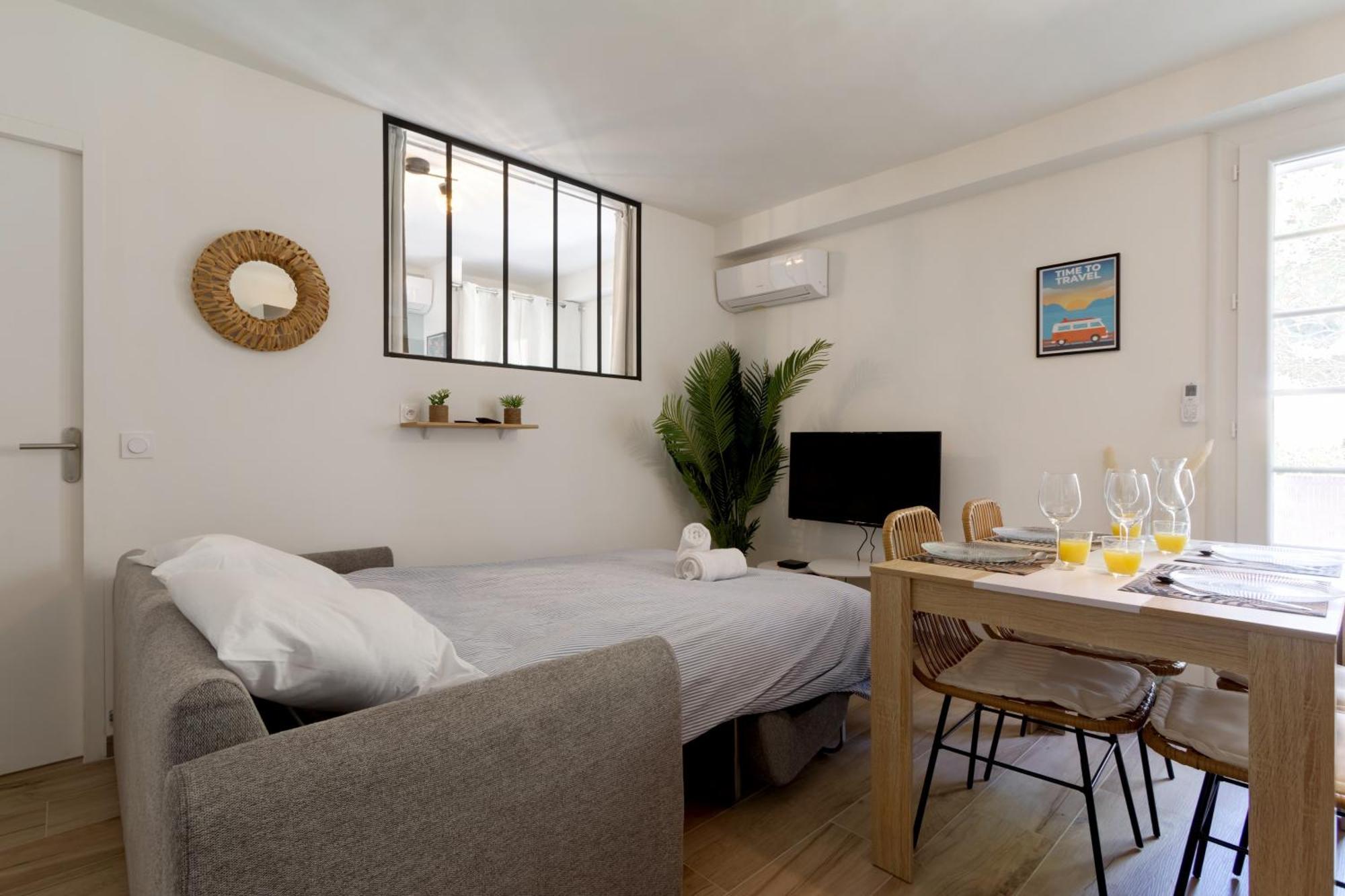 016- T2 Tropisme, Appart 1 Chambre,Clim,Wifi,Parking Montpellier Kültér fotó