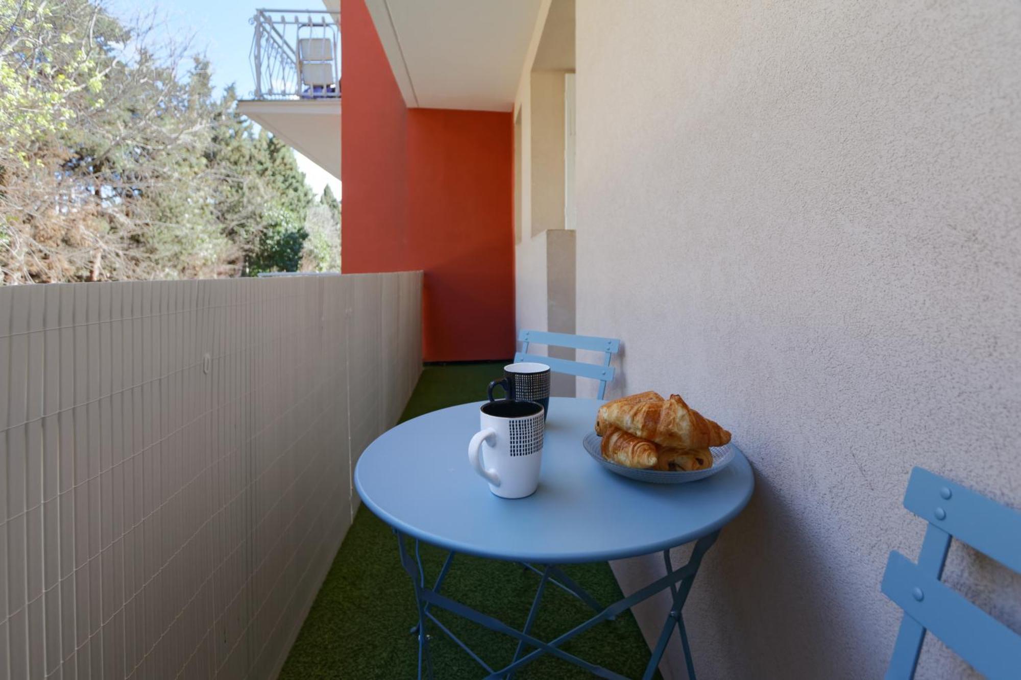 016- T2 Tropisme, Appart 1 Chambre,Clim,Wifi,Parking Montpellier Kültér fotó