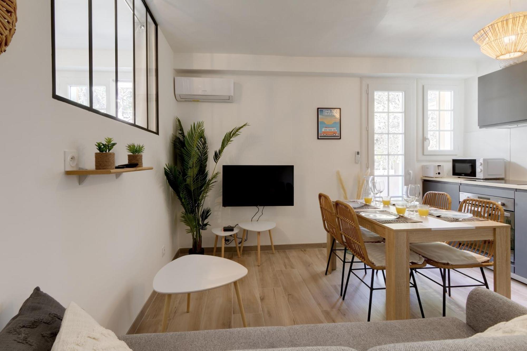 016- T2 Tropisme, Appart 1 Chambre,Clim,Wifi,Parking Montpellier Kültér fotó