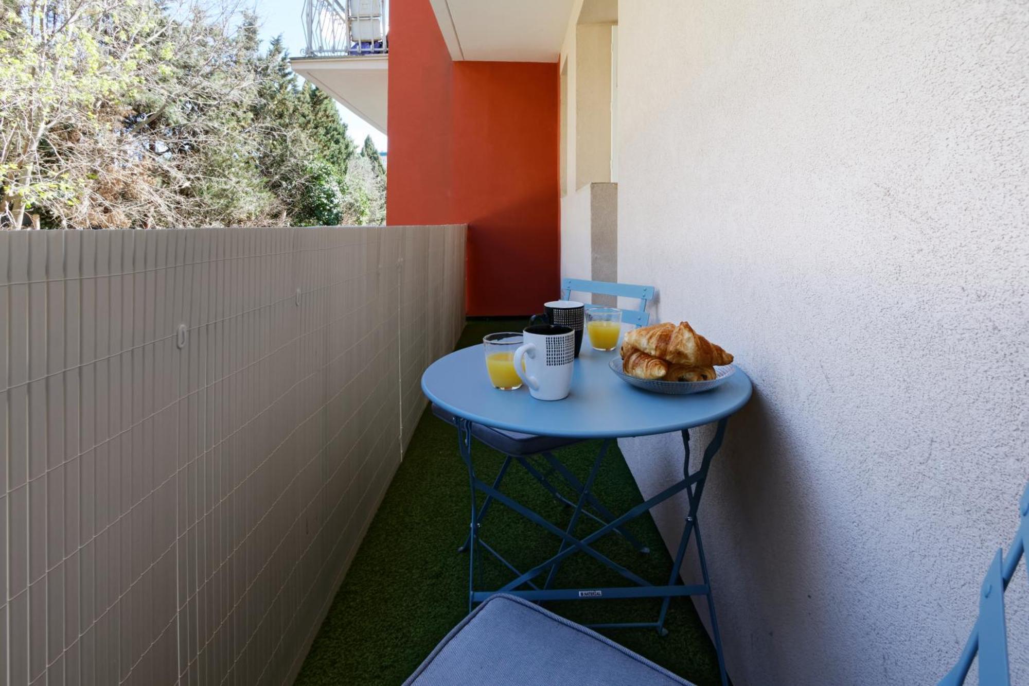 016- T2 Tropisme, Appart 1 Chambre,Clim,Wifi,Parking Montpellier Kültér fotó