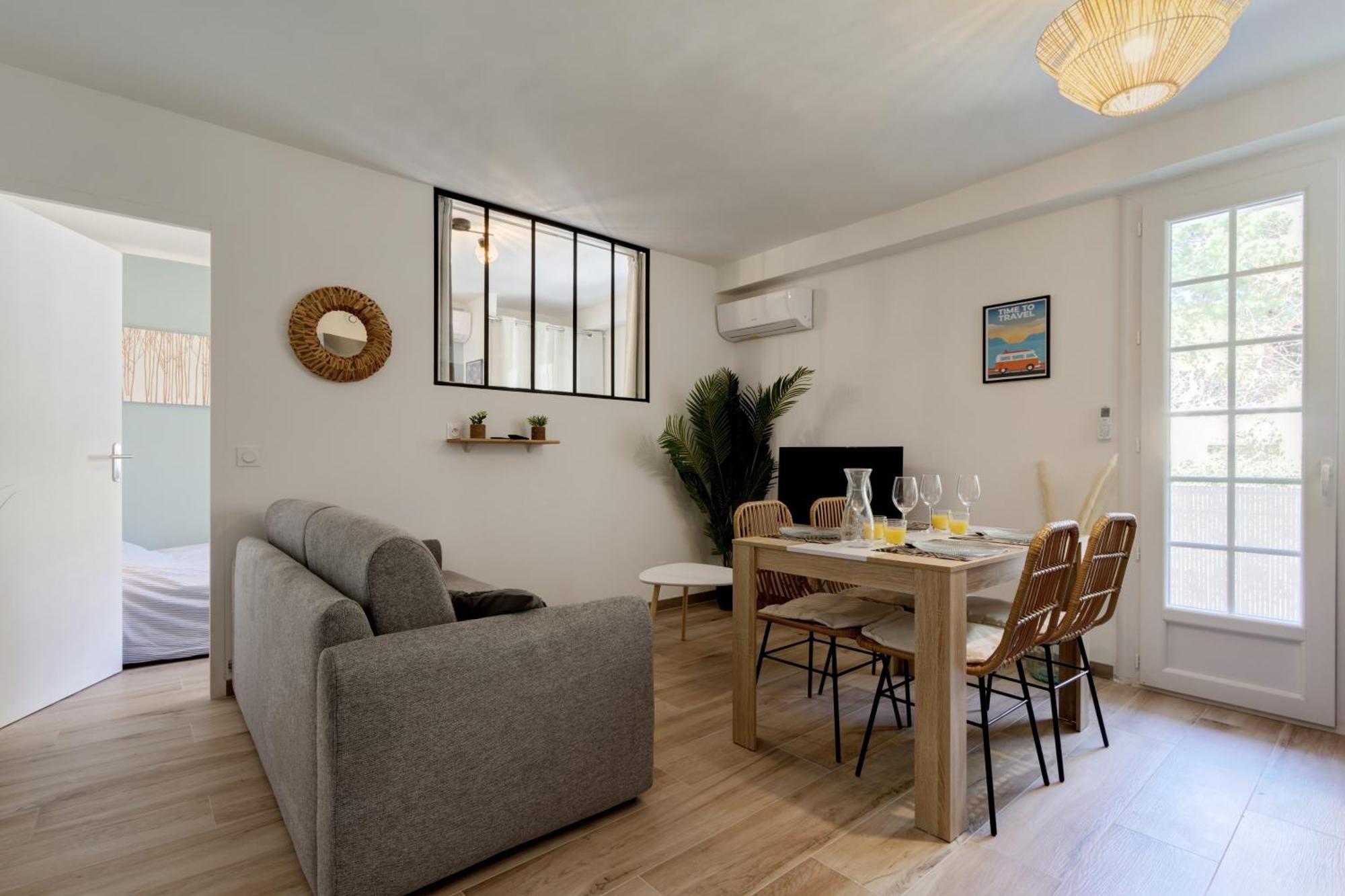 016- T2 Tropisme, Appart 1 Chambre,Clim,Wifi,Parking Montpellier Kültér fotó