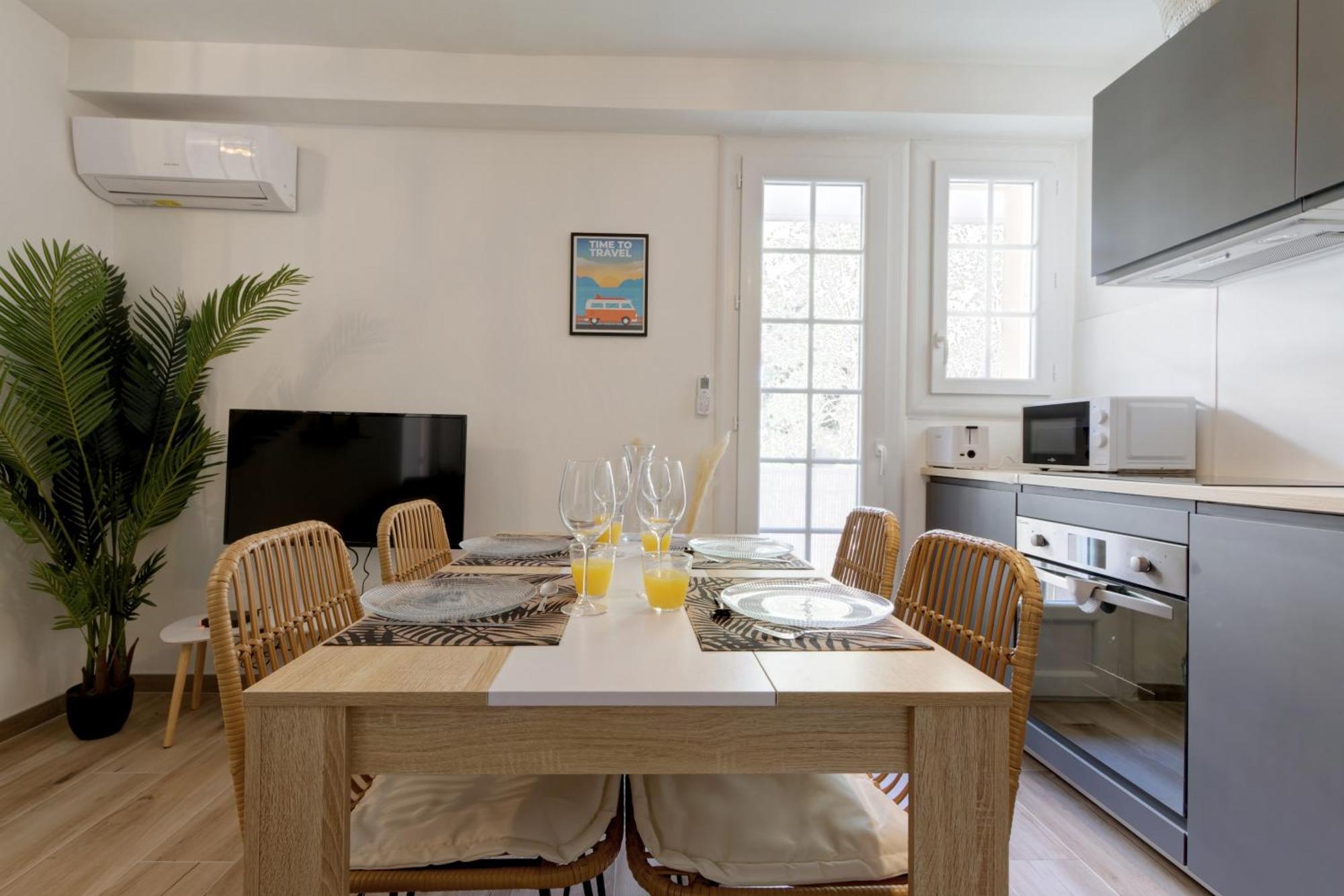 016- T2 Tropisme, Appart 1 Chambre,Clim,Wifi,Parking Montpellier Kültér fotó