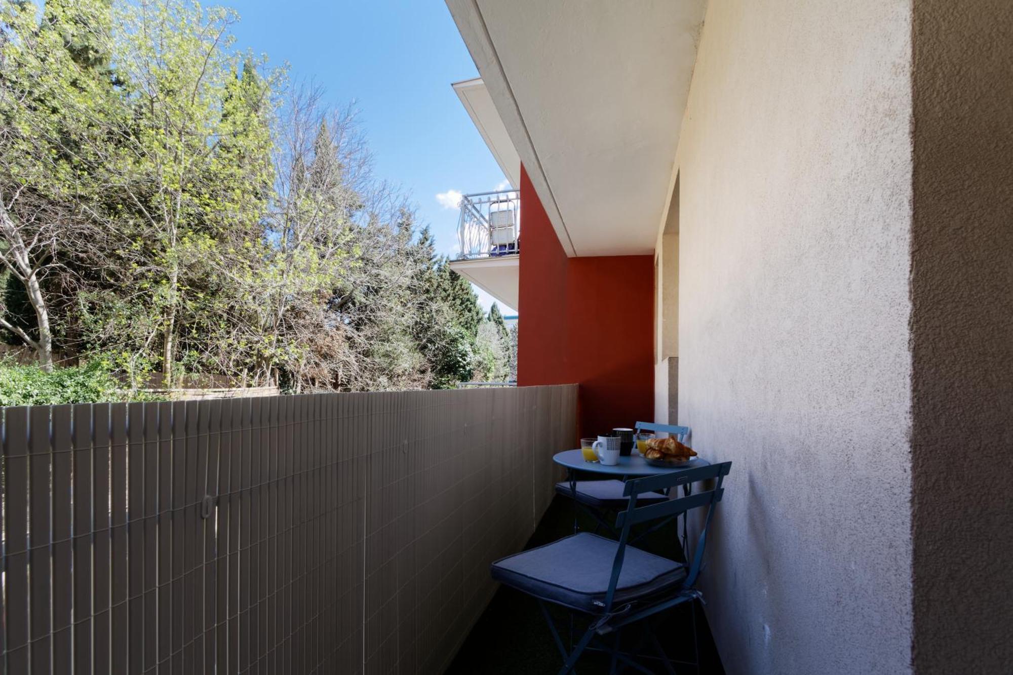 016- T2 Tropisme, Appart 1 Chambre,Clim,Wifi,Parking Montpellier Kültér fotó