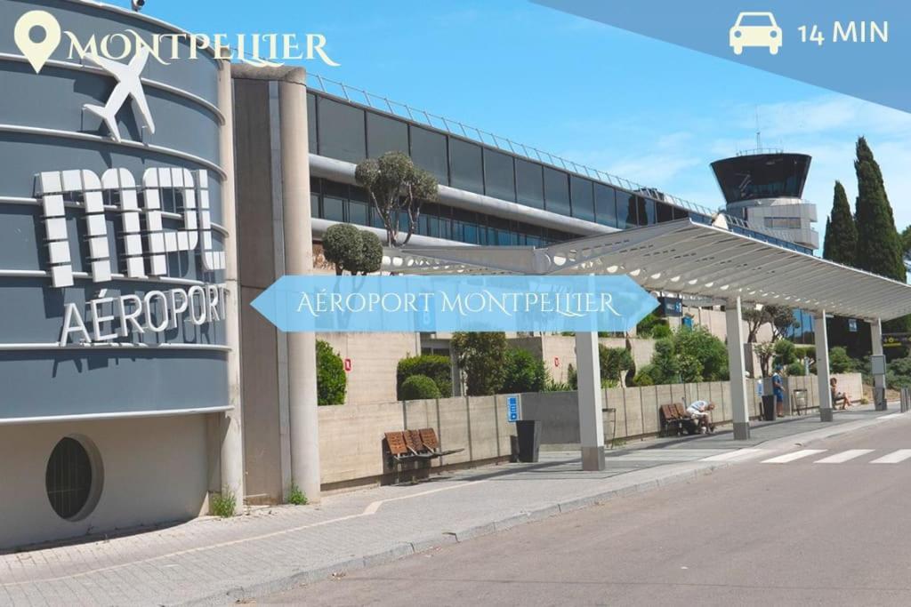 016- T2 Tropisme, Appart 1 Chambre,Clim,Wifi,Parking Montpellier Kültér fotó